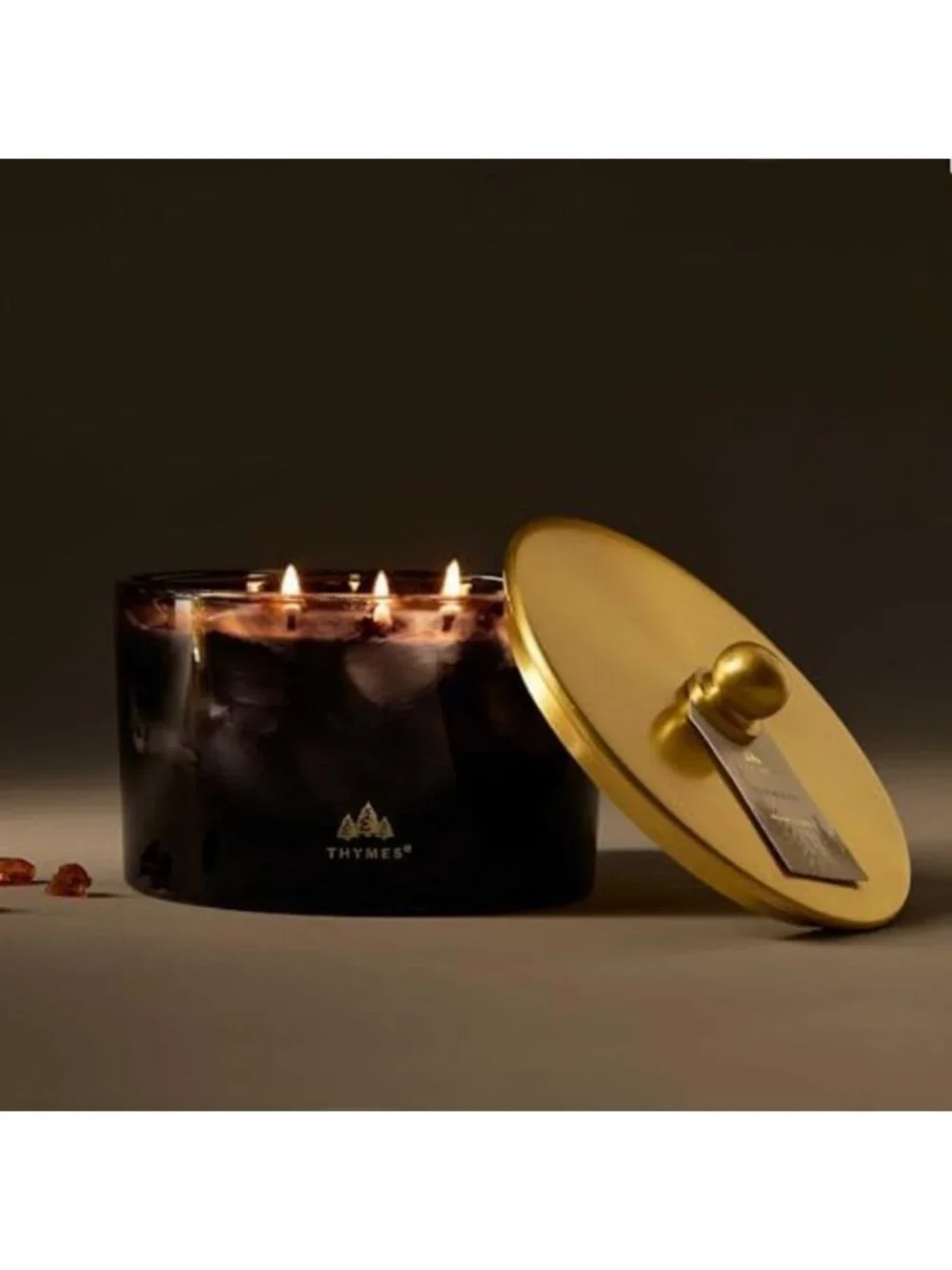 Luxury Scented Candle - Noir Woods, Fresh Evergreen & Smoky Amber - Home Decor
